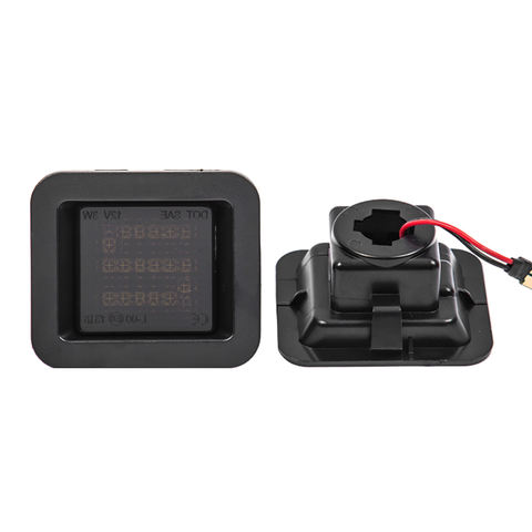 2 Pcs Error Free LED License Plate Light for Ford F150 F-150 Raptor 2015 - 2018 Car Number Plate Lamp Smoked Lens White 6000K