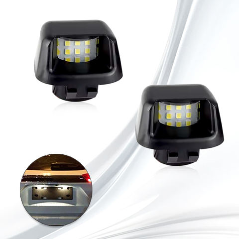For Nissan Frontier Navara D40 Suzuki Equator 2009-2012 Car Rear White LED License Plate Light Number Plate Lamp