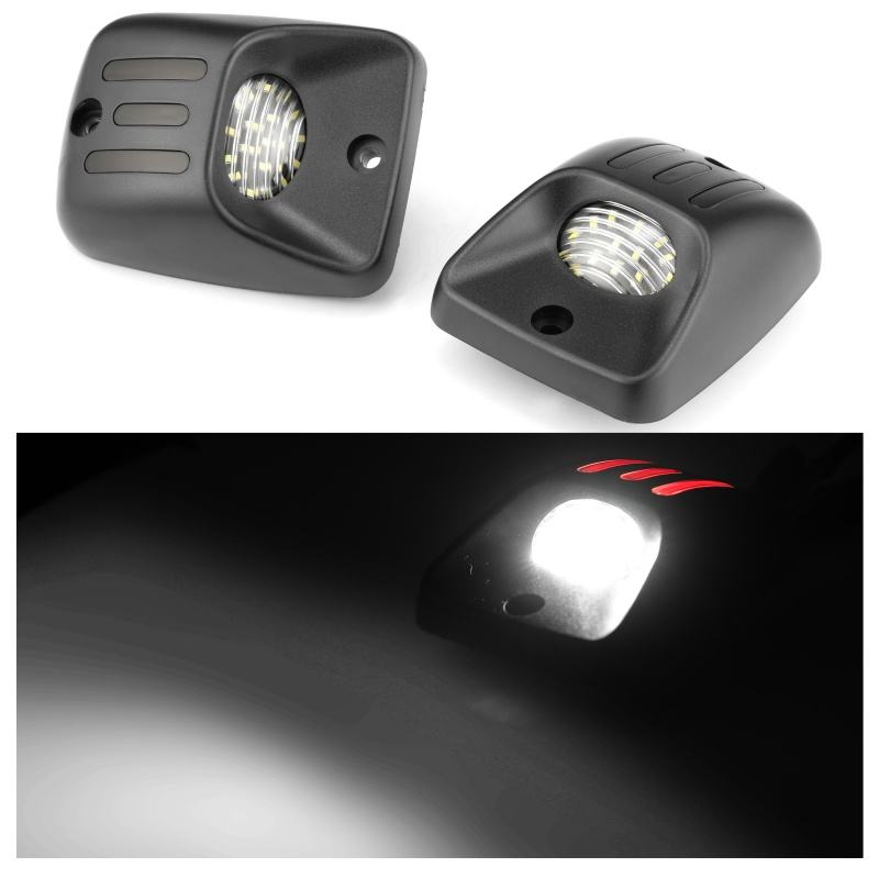 LED License Lamp Housing License Plate Light  Replacement for 95-04 Toyota Tacoma Double Color