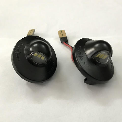 Waterproof 3SMD Led Lights Trucks LED License Plate Lamp for Ford F-150 F250 F350 with Gilded Plug