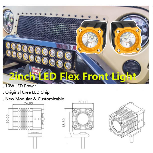 2inch led flex front light