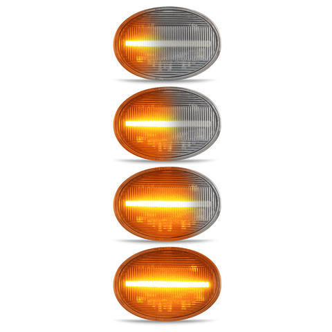 12V Smoked White Lens Dynamic LED Side Marker Blinker for BMW MINI Cooper R56 R57 R58 R59 LED Indicator Lamp Side Marker Lights