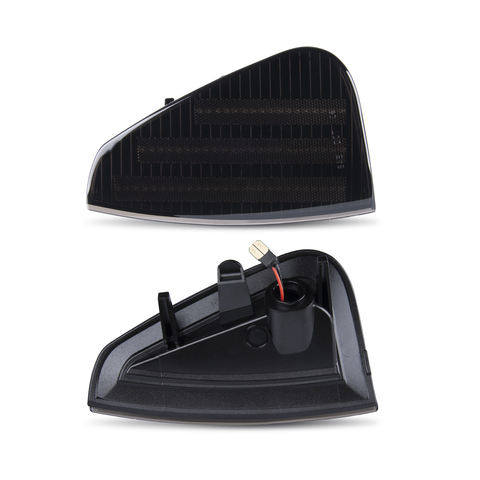 2pcs 12V Smoked LED Front Side Marker Lights for Dodge Charger 2006 2007 2008 2009 2010 Corner Turn Signal Lamps