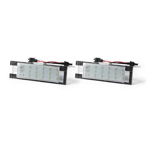 Full LED License Plate Light Tag Lamp for Chevrolet Camaro 2014~ Malibu 2013-2015 Volt 2011~6000K Diamond White 2-Piece Set