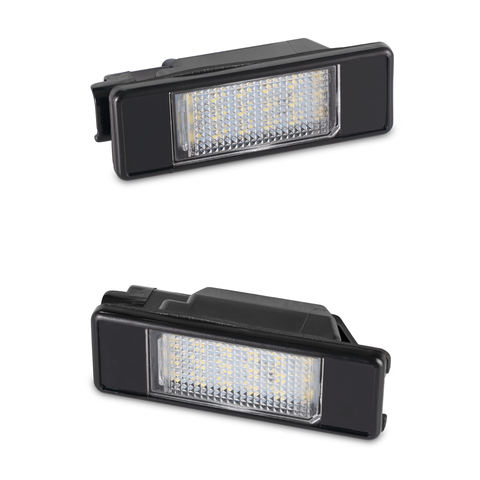 ISO E-mark Certified Non-polarity LED License Plate Light for Peugeot 106 Citroen Long Lifespan Car Accessory