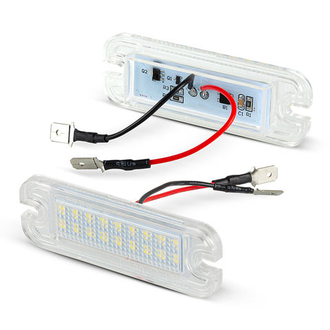 Non-polarity Car LED License Plate Lamp Number Plate Lights for Mercedes-Benz W463 G500 G550 G55