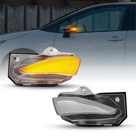 Side Mirror LED Sequential Dynamic Turn Signal Light Indicator Plug and Play Car Accessories 2pcs for Toyota Corolla 2019-2020
