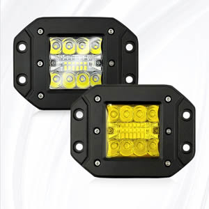 5 Inches Spot Flood LED Work Light Car Truck Off-Road Lamp Flush Mount Bumper IP68 Waterproof LED Flush Mount Lights