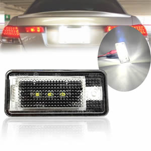 7000K White Error Free Car Led Number Plate Light for Audi A3 S3 A4 S4 B6 A6 S6 A8 S8 Waterproof Canbus Led License Plate Light