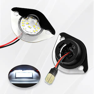 Car LED License Plate Light for Ford Mustang 1994-2004 White No Errors 18SMD LED License Plate Signal Indicator Light Lamps