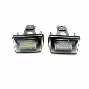 Car Led Rear Number License Plate Light for Citroen C3 C4 C5 for Peugeot 206 207 307 308 5008 No Error Led License Plate Lamp