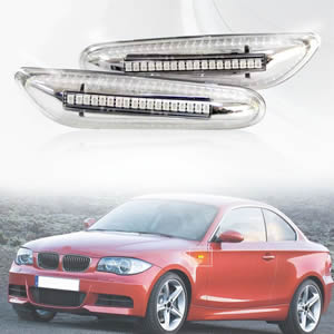 Car clear Lens Led Side Marker Turn signal Light for BMW E81 E82 E87 E88 E90 E91 E92 E93 Led Flowing Turning signal Lamp