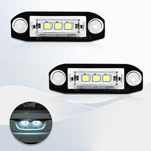 Super Bright High Car Accessories LED License Plate Lamp Light for Volvo S80 Xc90 S40 Xc60 V70 V50 Xc70