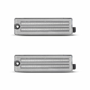2pcs 12V Clear LED Side Marker Lights for Chevy Camaro 1993-2002 Red Rear Bumper Parking Lamps