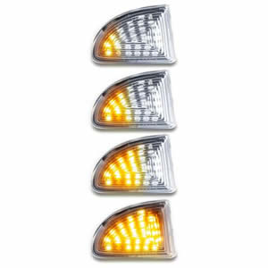 2pcs Led Dynamic Turn Signal Side Blinker for Mercedes-Benz Smart Fortwo W451 Coupe/Cabrio 2007-2019 Marker Light