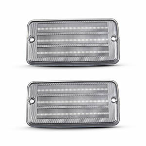 Clear/Smoked/Orange Lens LED Front Turn Signal Light for Jeep Wrangler TJ OEM 55155629AB/55155628AB
