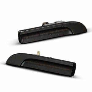 Dynamic Amber Full LED Bumper Side Marker Light Kit for Porsche Panamera 2010-2014 Replace OEM Front Sidemarker Lamp