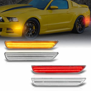 Front & Rear Bumper Lamp LED Side Marker Light for Ford Mustang 2010-2014 Car Accessories