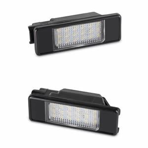 ISO E-mark Certified Non-polarity LED License Plate Light for Peugeot 106 Citroen Long Lifespan Car Accessory