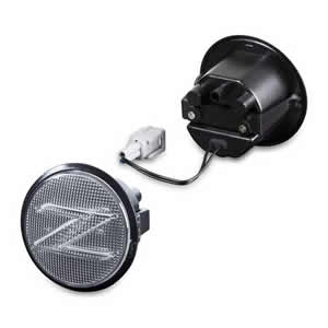 SET LED SIDE MARKER DYNAMIC CLEAR LIGHT for Nissan 370Z 2009-2015