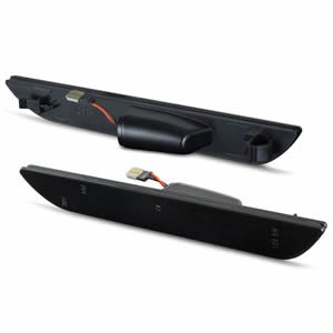 Super Bright Factory Direct Rear Bumper LED Side Marker Light for Ford Mustang 2015 Smoked Lens ISO E-mark