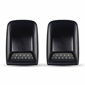 Wholesale Best Quality Pair Car Parts Lamp Led License Plate Light for Nissan Navara D40 Frontier 2005-2007